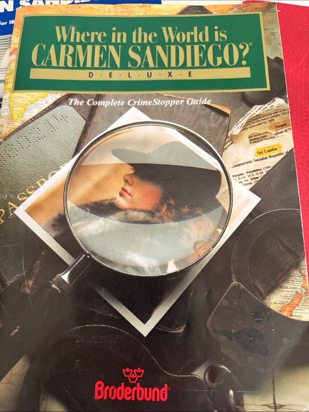 Where in the World is Carmen Sandiego? Deluxe Guide , Scrapbook & 3 Postcards